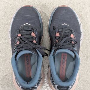 Hoka One One Black and Pink Running Shoes